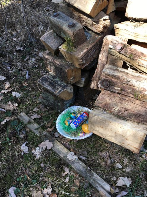 Osternest an Holzbeig