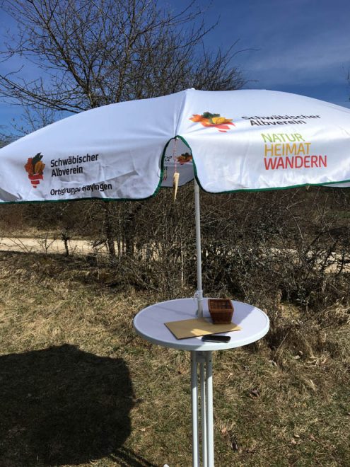 Start Sonnenschirm SAV Hayingen